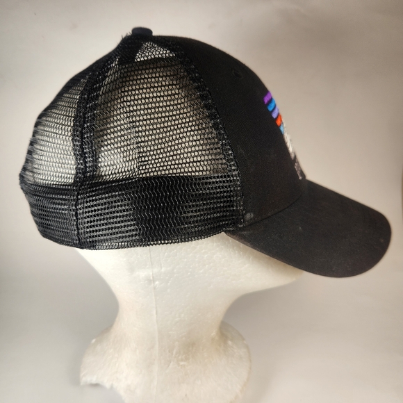 PATAGONIA Cap Hat Black Snap Back Patch Trucker Mesh Mountain Outdoor - Picture 4 of 10